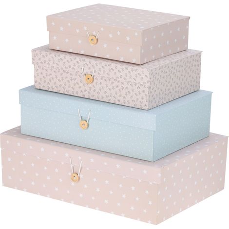 Ensemble de boîtes en carton de différentes tailles, 4 pièces. (1/2)