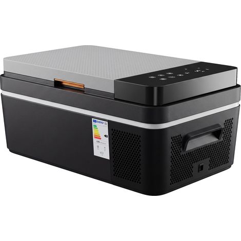 Elektrische Kühlbox (20 l, -20 °C bis 20 °C) mit App-Steuerung, LED-Beleuchtung, USB-Anschluss und Batterieschutz