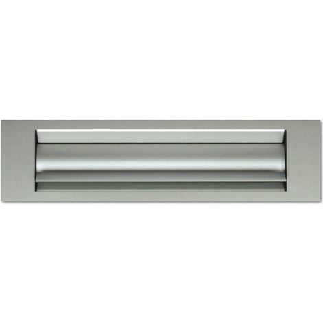 Entrée de boîte aux lettres isolante 236x30 mm – Anodisé argent – Isolation thermique et phonique – T60110000 – Goettgens