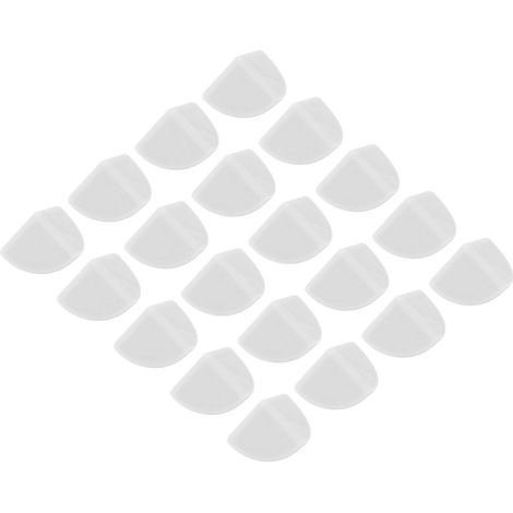 Lot de 20 protections d'angle de bureau en silicone blanc pur, résistantes à la pression des bébés. (1/5)