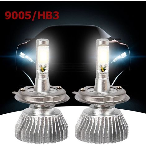 TRADE SHOP - Coppia Lampade Fari Ricambio Auto 9005 Hb3 Led 32w Alta Luminosita Bianco Freddo -