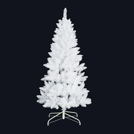 Árbol de Navidad artificial desmontable "Kelo" con efecto nieve Ø90x180cm color blanco (no iluminado) (1/5)