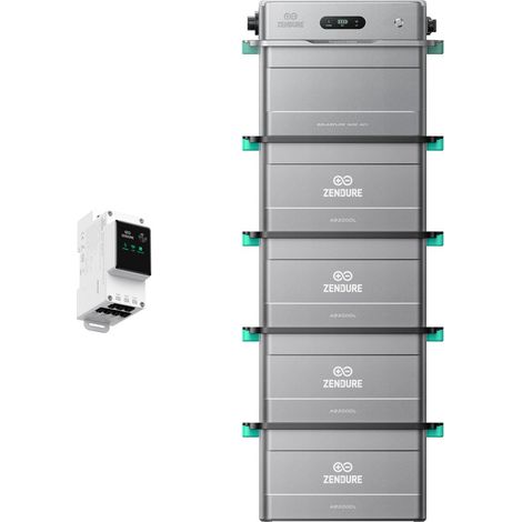 Zendure SolarFlow 1600 AC+ – Balkonkraftwerk mit Speicher, 1600W AC bidirektional, 1,92 kWh Akku, erweiterbar bis 11,52 kWh, Plug & Play, IP65, mit 4xAB2000L, mit intelligentem Zähler 3CT
