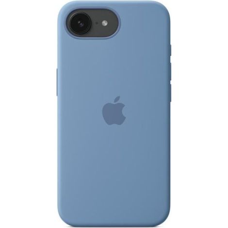 Coque en silicone Apple Bleu Hiver pour iPhone 16e (1/3)