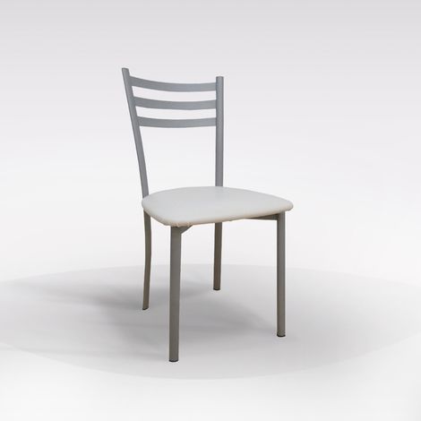 SEDIA MOD. ELIUS IN ALLUMINIO CON SEDUTA IMBOTTITA (1/4)