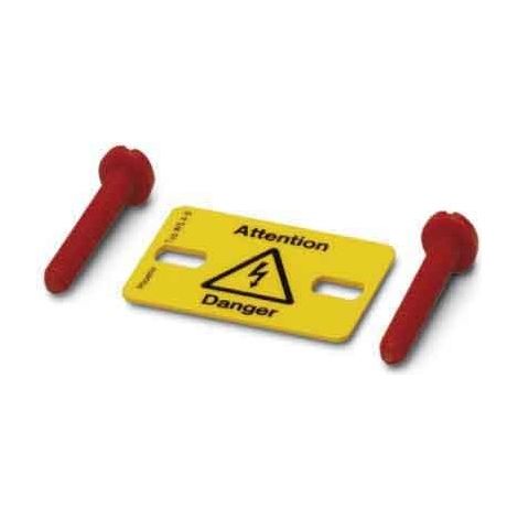 Phoenix Contact Warnschild WS 3- 5 10 Stk (1/2)
