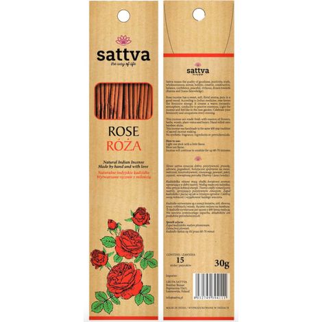 Incienso natural indio Sattva - Rosa 30 g