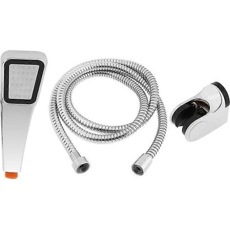 Pommeau de douche ABS avec support, flexible, haute pression, économie d'eau, accessoires de salle de bain pour la maison (1/5)