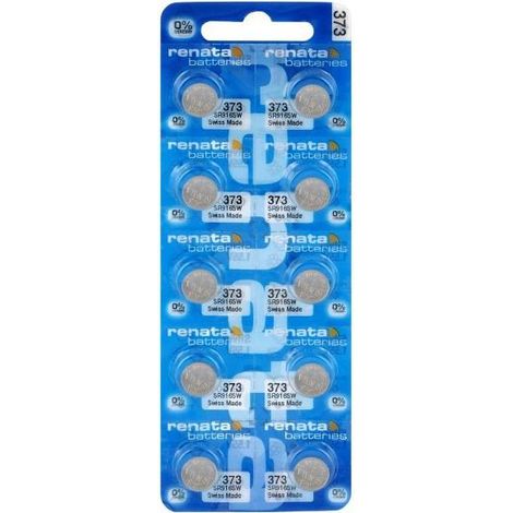 Renata 373 SR916SW Pila botón plata 1,55V 10 piezas