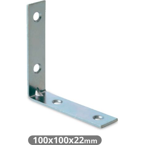 Angulo recto de refuerzo 100x100x22mm zincado GSC 003802719 (1/2)