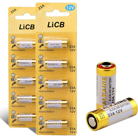 Lot de 10 Piles alcalines A23 12 V 23 A (1/5)