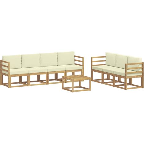 Conjunto de sofás de exterior 7 pcs vidaXL