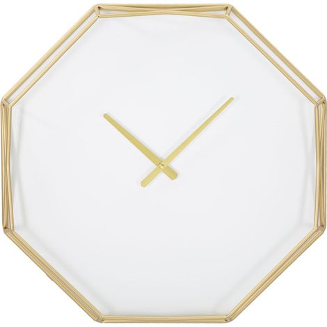 Orologio da parete Goldy Octagonal ottagonale in ferro oro