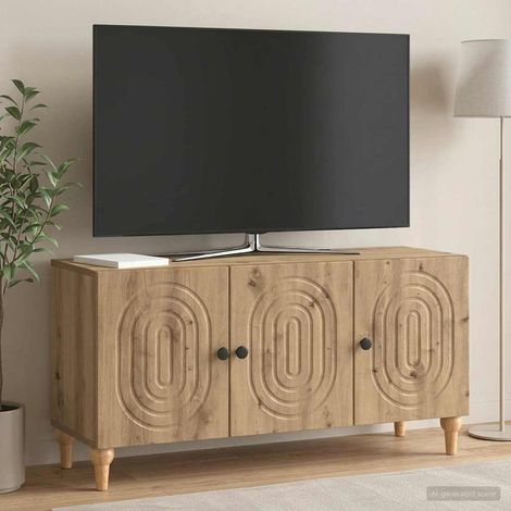 TV-Schränk 99 x 34,5 x 50 cm Artisan-Eiche Holzwerkstoff (1/5)