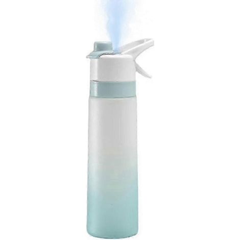 Gourde vaporisateur 700 ml, gourde de sport créative avec vaporisateur, gobelet portable (bleu) (1/4)