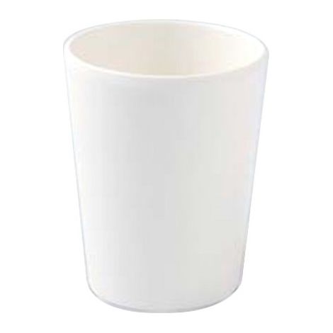 Vaso de melamina blanco óptico de 180 cc