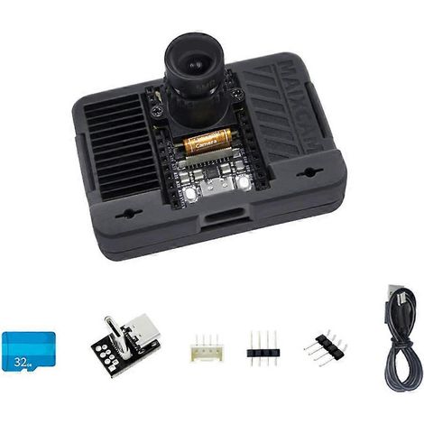 Carte de développement Sipeed MaixCAM RISC V AI Kit 32 Go WIFI6 Caméra 4 MP Écran tactile 2,3 pouces Compatible 1 TOP NPU Python/C++ (1/5)