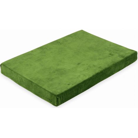 Alfombra de juegos de espuma suave de terciopelo color oliva