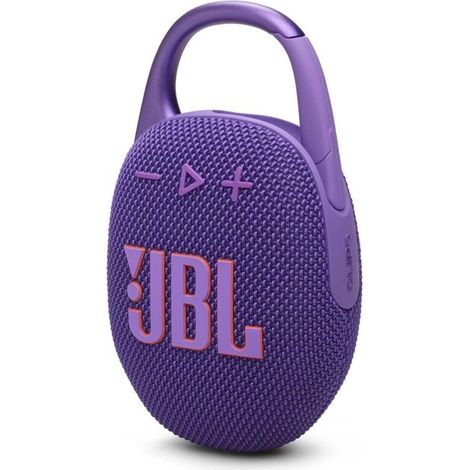 JBL Clip 5, ultraportabler Bluetooth-Lautsprecher mit integriertem Karabiner, JBL Pro Sound, kraftvollem Bass, 12 Stunden Akkulaufzeit, Playtime Boost-Funktion, IP67 wasser- und staubgeschützt, in Lil