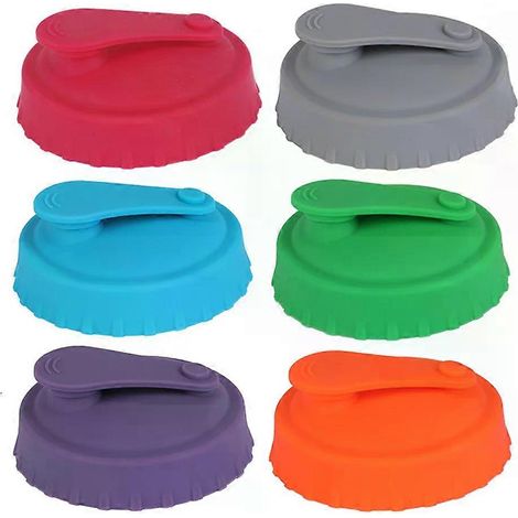 HONORNIC - Couvercle en silicone pour bocal à soda, accessoires pour boissons (bouteilles, verres, etc.), bouchon étanche et réutilisable.