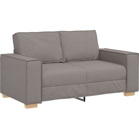 Canapé Sofa 2 places Taupe 160x78x84 cm Tissu (1/5)