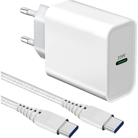 Chargeur Rapide 25W Prise USB C pour Samsung S23 S22 S21 S20 FE A17 5G A16 (1/5)