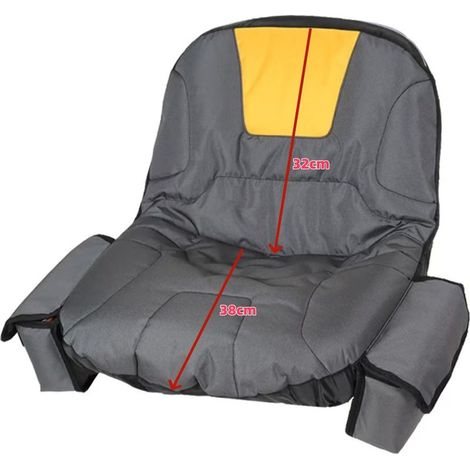 Housse de siège de tracteur avec sac à boisson, housse de siège de tondeuse autoportée en tissu Oxford imperméable (taille moyenne). (1/5)