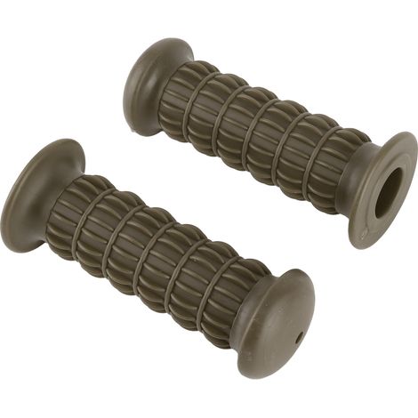 Poignées de guidon universelles en caoutchouc pour moto, guidons de moto, 25-28 mm, vertes. (1/5)