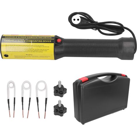 Chauffage par induction magnétique, 1200 W, outil pratique et sans flamme pour desserrer les vis sur les véhicules, idéal pour retirer les vis rouillées, avec 3 résistances chauffantes, prise européen (1/5)
