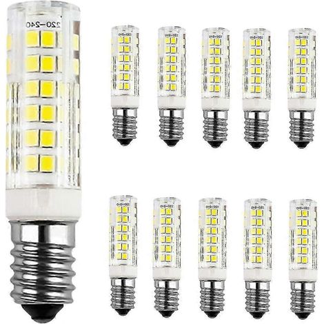 10er-Pack E14 9W LED-Lampen, 6000K Kaltweiß, entspricht 60W, 220-240V, 680lm, 360° Abstrahlwinkel, nicht dimmbar (1/4)