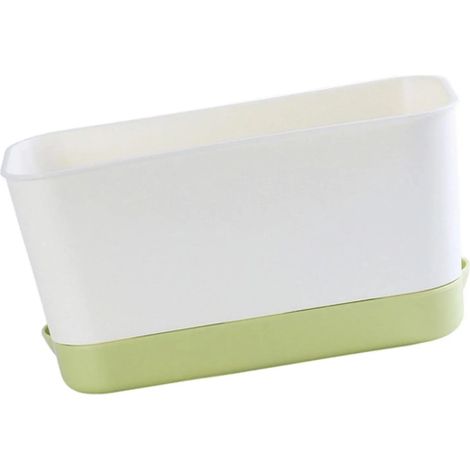 Jardinière rectangulaire pour fenêtre, multifonctionnelle, petite, verte (1/5)
