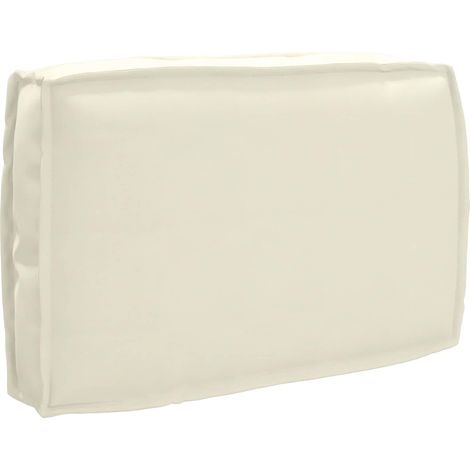 Kissen Creme 60 x 40 x 12 cm Oxford-Stoff (1/5)