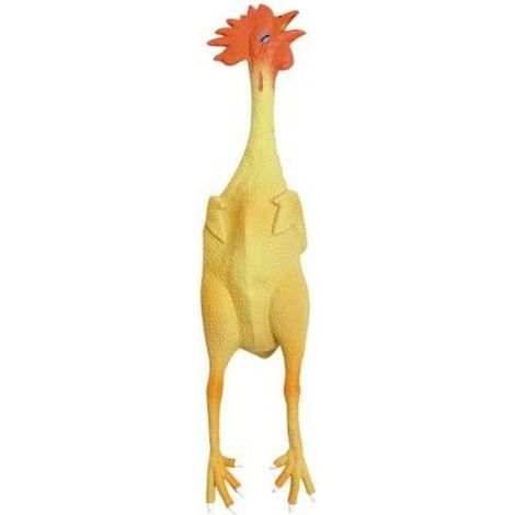 Jouet Forme Poule pour Chien 39 cm