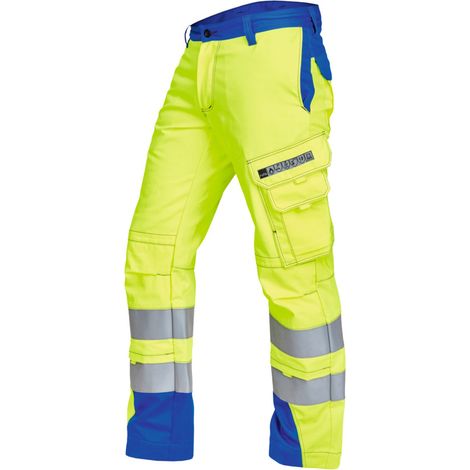 Rofa Multinorm-Bundhose VIS-LINE, gelb / kornblau, Konfektionsgröße 48