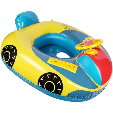 Anneau de Natation pour Bébé,Bouee Bebe +1 Jouet Pistolet à Eau,Flotteur de Piscine Gonflable pour Bébé avec Siège De Sécurité pour Enfants,pour Enfants de 3 À 10 Ans Marque : Vicloon (1/5)