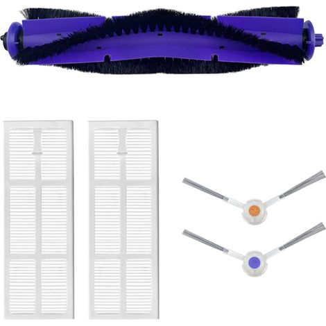 Les kits de rechange pour aspirateur J3 comprennent 1 brosse pour la poussière du rouleau principal, 2 filtres, 2 brosses latérales, un filtre d'aspirateur, des raccords et accessoires de rechange. (1/5)