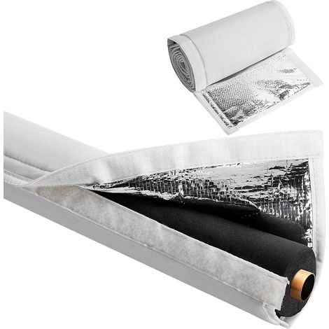 Funda aislante de 3 capas para tuberías de cobre de aire acondicionado, 26183 cm, tejido Oxford 600D, para uso exterior, incluye 4 correas de nailon ajustables.