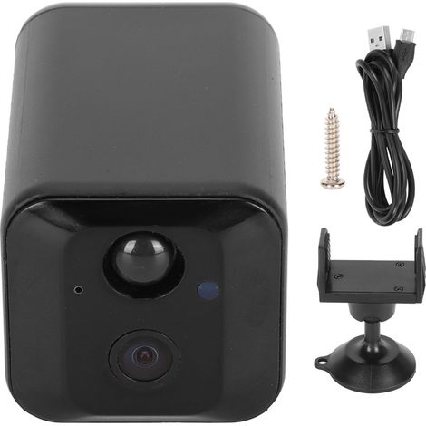 Caméra WiFi Mini 1080P Détection de Mouvement Vision Nocturne Caméra de Sécurité Sans Fil pour Intérieur Maison Porche