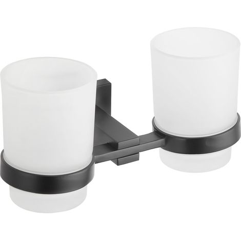 Mexen Vane vaso doble para cepillos de dientes, negro - 7020952-70 (1/2)