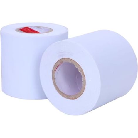 Lot de 2 rubans d'étanchéité en PVC pour isolation CVC et prévention des fuites de joints de tuyau (blanc) (1/5)