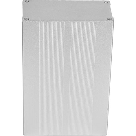 Boîtier en alliage d'aluminium argenté sable pour circuit imprimé, 55 x 106 x 160 mm (1/5)
