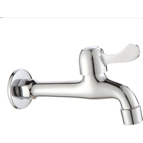 Copper washing machine faucet, copper valve core faucet, quick-opening faucet, extended copper faucet spout, factory direct sales -- Alloy 17 long mesh spout