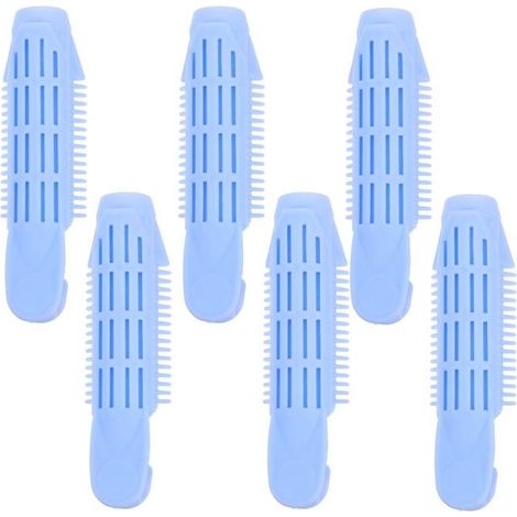Set mit 6 Lockenwicklern mit Pony - Haarstyling-Werkzeuge - Clips für selbstgemachte Lockenfrisuren (1/5)