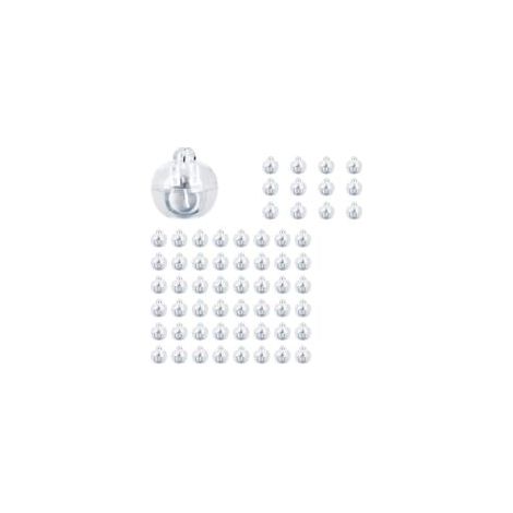 60 guirlandes lumineuses LED en forme de ballon, pour une utilisation intérieure et extérieure, fêtes, événements, divertissements, anniversaires, mariages, Halloween, Noël (jaunes)