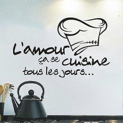 Décor mural adhésif vinyle pour cuisine, fresque inspirée chef, autocollant mural vignette gourmande, art appliqué pour chambre et espace culinaire, déco stickers muraux résistants. (1/3)
