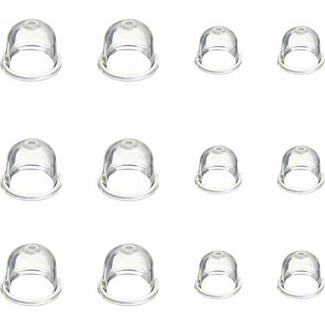 Vergaser-Primerpumpe – 12er-Pack (Ø19 mm und 22 mm) – Kompatibel mit Freischneidern, Kettensägen, Laubbläsern und Rasenmähern