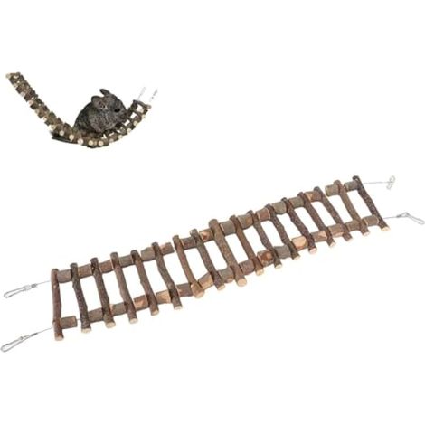 Échelle pour petits animaux, accessoires pour animaux de compagnie, échelle pour oiseaux, échelle d'escalade pour animaux de compagnie, échelle pour cage à perroquet (60 cm) (1/5)