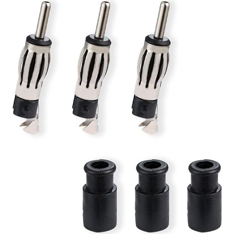 Fiche Antenne Autoradio Adaptateur DIN Fiche Connecteur pour RG58 FM/AM Dab Universelle Véhicule Voiture SUV Camion Radio Audio Récepteur Stéréo Numérique 3 Pièces (1/5)