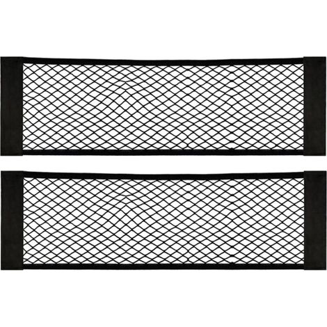 [2er-Pack] Kofferraumnetz, Aufbewahrungsnetz aus Nylon, Größe 80 x 25 cm, für Flaschen, Lebensmittel und mehr – ideal als zusätzliche Organizer für Auto und Kofferraum.