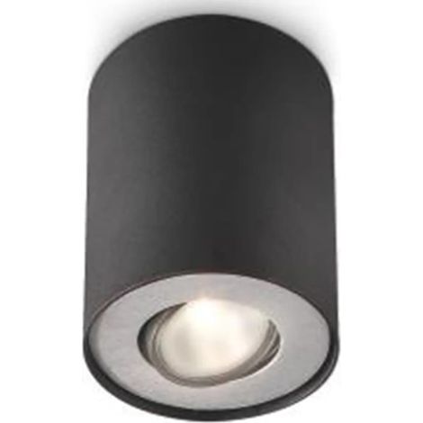 Philips Pillar Foco de superficie con 1 punto de luz (Negro) - Casquillo GU10 (1/3)